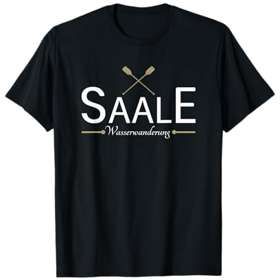 Kanufahren Zubehör Kanu Gadgets Kajak Wasserwanderung Saale T-Shirt