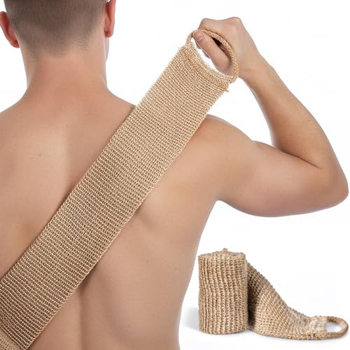Rückenschrubber Rückenbürste Rücken Waschen Back Scrubber Rückenwaschgurt Rückenwaschtuch Peeling Exfoliating Schwamm Rückenschwamm Duschbürste Rücken