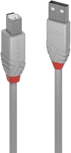 Cavo USB 2.0 Tipo A a B Anthra Line, 2m (Confezione da 5)