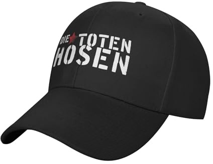 Hosen Punk Rock Band Die Toten Basecap Unisex Schlicht Einfarbig Gebogener Schirm Snapback Kappe Rock Band Merch Streetwear Geschenk für Fans