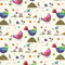 Fabulous Fabrics Baumwollstoff Hahn Zazou 1 - pink - Meterware ab 50cm - STANDARD 100 by OEKO-TEX® Produktklasse I - zum Nähen von Taschen, Tischdekoration und Bettwäsche