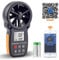 BTMETER BT-100APP Windmesser Digital Windgeschwindigkeits-Anemometer-Handheld,drahtloses Bluetooth-Flügelrad-Anemometer-Messgerät zur Überwachung von Windkälte,Geschwindigkeit und Temperatur