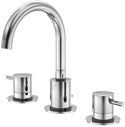 Steinberg Serie 100 3-Loch Waschtischarmatur, Ablaufgarnitur, Chrom