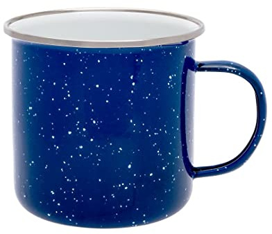 Origin Emaille Tasse blau 530 ml