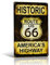 Vintage-Schild US Route 66 Gas Old Highway Gas Service Station
