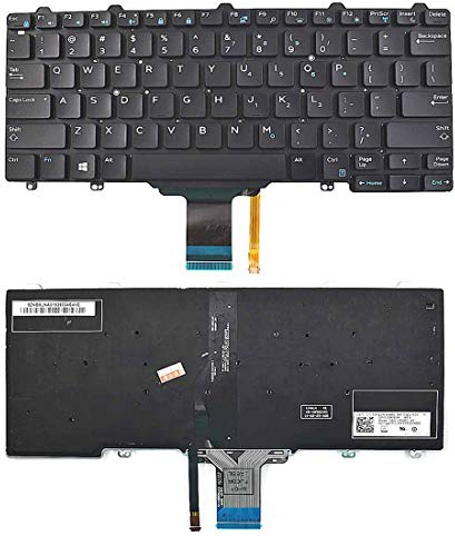 Dell Laptop Keyboard, English-US Layout, 82 Keys Black M14ISU, VW71F