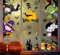 Voqeen Halloween Aufkleber Fenster Sticker Hexe Burg Fledermaus Halloween Party Dekorationen Elektrostatische Realistisch Deko Fensterbilder Wandaufkleber Weihnachtsaufkleber (A)