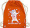 Turnbeutel Rucksack - & Alkohol Damen - Es eskaliert eh Festival Saufi Party Malle lustig I Party Einhorn Dabbing - Unisize - Orange - einhornrucksack saufrucksack sauf wein beutel saufen geschenke