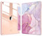 FINTIE Hybrid Case Compatible with iPad Air 3rd Generation 2019 / iPad Pro 3rd Generation 2017, 10.5-inch Built-in Pencil Holder Shockproof Cover with Clear Transparent Back Shell, Glittering Marble