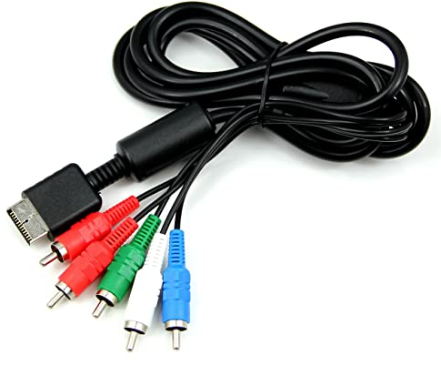 YPbPr AV Audio-Video-TV-Cinch-Kabel für Sony PS2 / PS3 PlayStation 2 / 3, 1,8 m