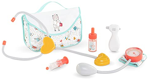 Corolle - Grand Coffret Docteur, 6 Accessoires, pour Poupon 30, 36 et 42cm, dès 18 Mois, 9000110930