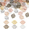 PandaHall 90pcs Charms de l'arbre de vie, 6 couleurs Lien de l'arbre de vie 15mm Pendentifs ronds et plats Connecteurs de bracelet en alliage Maillon Creux pour Colliers Bracelets Bijoux Artisanaux