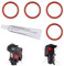 Lot de 4 joints toriques compatibles avec Delonghi EABI EAM ECAM ESAM EPAM ETAM AEG pour l'unité de percolation, groupe de percolation, piston de presse, piston et bloc thermique (4 x + 6 g)