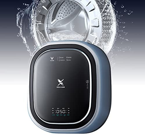 SPLAWN Mini Lave-Linge Mural, Lave-Linge Frontal URG, 1450W Mini Lave-Linge pour sous-vêtements, Lave-Linge et essoreuse entièrement automatiques, pour la Salle de Bain, la Cuisine.