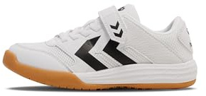 hummel Kids Multiplay Stable Velcro Handball Shoe, White, Size 28