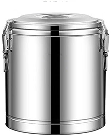 Contenedor Isotérmico Acero Inoxidable, Dispensador De Bebidas Aislado De Acero Inoxidable Dispensador Térmico De Bebidas Frías Y Calientes Para Leche Fría Agua Zumo LYWY ( Color : Silver , Size : 20L