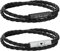 Personalisierte Partnerarmbänder mit Gravur - Lederarmband Herren Damen Pärchen Armband mit Namen Partner Armbänder Magnet mit HERZ Weihnachten Jubiläum Geburtstag Valentinstag Geschenke für Sie Ihn