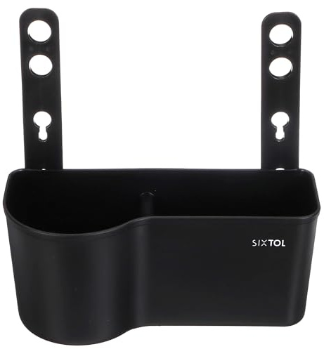 SIXTOL CAR STORAGE 1 | Headrest Multifunctional Organiser with Cup Holder | Tissue Box | Car Travel Accessories | Black