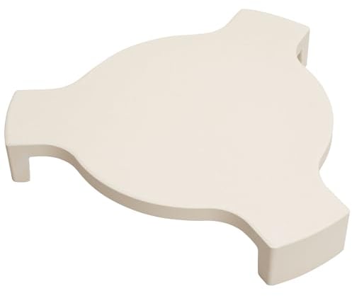 TAILGRILLER Heat Deflector with Plate Setter Lifter for Big Green Egg Large, Heat Deflector Conveggtor, Smoking Stone, Pizza Stone for 18 Kamado Grill, Chargriller 18 Akorn Kamado Grill