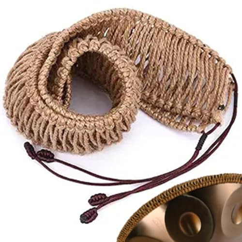 ILOOXI Stahl Tongue Drum Handpan Seil, Handpan Dekoration Rattan Rope, Auf 55-65cm Große Stahl Handpan Trommel Auftragen