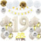 Geburtstagsdeko 19 Beige Gold, Luftballons 19 Geburtstag Mädchen Junge, Deko 19. Geburtstag Luftballons, Beige 19. Geburtstag Dekorationen, Sandweiß 19 Jahre Geburtstagsdeko, Luftballon 19 Beige