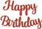 TONIFUL Red Happy Birthday Banner.NO DIY 10Füße, Pre-Strung-Glitter Happy Birthday Zeichen, Happy Birthday Girlande, Happy Birthday Hintergrund, Happy Birthday Dekorationen für Frauen