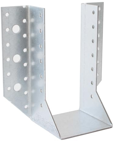 Balkenschuhe außen, Balken Holzverbinder mit außenliegenden Laschen, Stahl verzinkt, für Holzkonstruktionen an Holz, Stahl und Beton mit ETA Zulassung & CE Kennzeichnung (80x160 mm, 20, Anzahl)