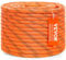VEVOR Corde en Polyester Double tressé, 9,5 mm x 36,57 m, Corde d'escalade en Plein air, 48 brins, résistance à la Rupture de 17,79 KN, pour randonnée, Camping, balançoire, Sauvetage, Orange et Noir