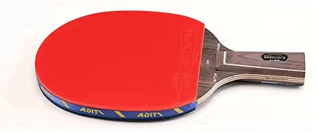 Ping-Pong-Schläger, Tischtennis-Schläger, Tischtennisschläger, 5-Star Table Tennis Pro Carbon Ping-Pong-Schläger, Schwarz/Rot (Farbe: B2)