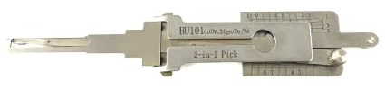 QiDAi HU101(10) Lock Pick for Auto,HU101(10) 2-in-1 Decoder and Pick Kit for Car Ignition Lock and Door Lock