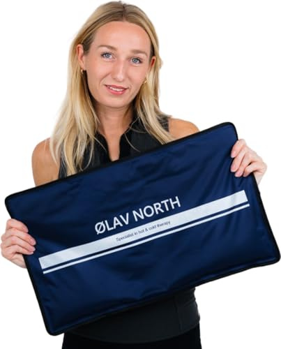 Ølav North XXL Hot & Cold Pack – Wiederverwendbares Wärme- & Kühlkissen 54,5 x 33 cm – Großes Gelpack zur Schmerzlinderung, Regeneration & Entspannung – Heiß & Kalt anwendbar