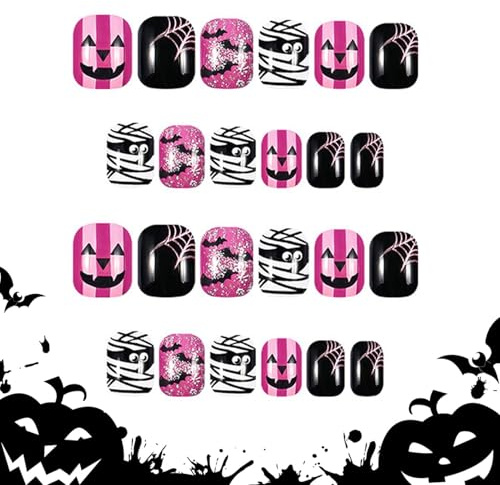 Sticker Nails Halloween - Nail Foil Sheet - Nail Stickers Self-Adhesive Halloween - Nail Stickers Self-Adhesive for Women Girls Nail Arts Salon Home