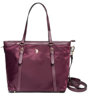 U.S.POLO ASSN. - Shopper Tasche aus Nylon, burgund (33 X 13.5 X 37 cm)