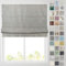 Barnes Blinds - Patterned Roman Blinds, Fully Lined, Custom Sizing Available - Durable Fittings Easy Fit (Nadia Grey Shimmer 91.5cm)