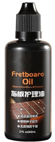 Bkljkf 60 ml Gitarrenöl, Gitarrenpflege Zitronenöl, Gitarren Reinigungspflege Gitarrensaitenöl, Gitarre Griffbrett Zitronenöl Gitarre Griffbrett Pflege Öl, Gitarrenreiniger Gitarrenpolitur Zum Reinige