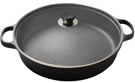 Antihaft- mit Deckel – Omeletta- für Öfen, ergonomische Kochpfanne, Mehrfach-Kochplatte für Pfannkuchen-Omeletts, langlebiges Kochgeschirr