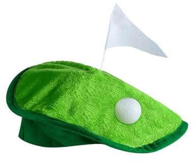 Genérico Golf-Partyhut | Haarsträhne mit Flagge, Golfball, Kostüm, Landschaftsthematik