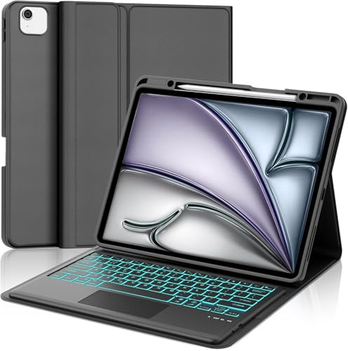 IVEOPPE Trackpad Keyboard Case for iPad Air 13 Inch M4 2026/M3 2025/M2 2024