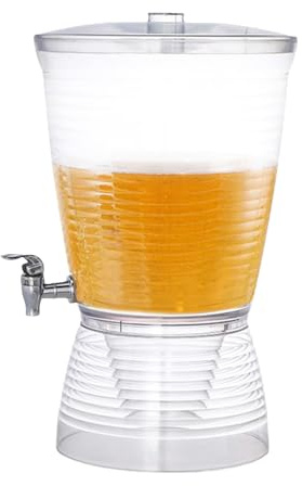 Distributeur de Boissons avec Robinet 10 Litres - Fontaine À Boissons Froides | Cuve à Jus Bière pour Réception Domicile Comptoir Restaurant Office Cuisine Vin