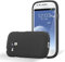 Cadorabo Hülle kompatibel mit Samsung Galaxy S3 MINI Schutzhülle TPU Silikon Case Frost Design Slim Kratzfest Weiche Gummi mit Rundumschutz Case Hülle für Galaxy S3 MINI in Schwarz