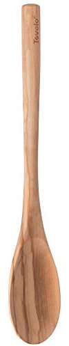 Tovolo 81-29293 - Cuchara tradicional de madera de olivo antiadherente y sartén de hierro fundido