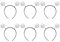 Amosfun 6 Stück Party Antenne Stirnband Kostümkopf Bopper Party Dress Up Hair Hoop