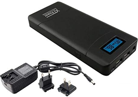 XTPower® PowerBank 20000 mAh QC3-AO-PA with Real-time Display LED Display - External Mobile Phone Batteries, High Capacity Power Bank with 65 W Power - Fast Charging for Laptop & Smartphone via USB