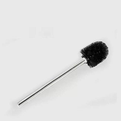 Alberta Cepillo Inodoro Escobillas 3 Piezas de artículos de tocador para Mango de Acero Inoxidable, Cepillo de baño, Traje, Percha doméstica, Marco, Cepillo de Limpieza-Negro
