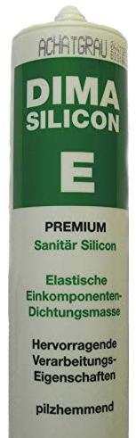 Silikon Premium Pergamon Profi-Silicon pilzhemmend gegen Schimmel Kartusche 310ml Abdichtung Fliesen Sanitär
