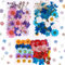 Xruison 101PCS Echt getrocknete gepresste Blumen Natürliche getrocknete Blumen Mehrfarbige Nagel-Trockenblumen für Harz, Scrapbooking, DIY-Kerze, Schmuckanhänger Basteln (3packs)