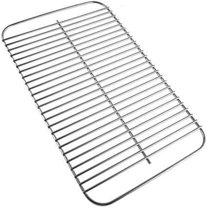 EasiBBQ Parrilla de acero inoxidable 80631 para parrilla de carbón y gas Weber Go-Anywhere, sustituye a 70211, 3634, 67195, 16 x 10 pulgadas