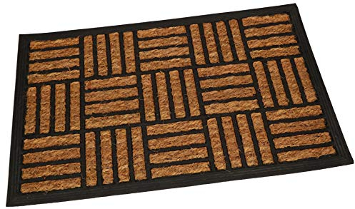 KOTARBAU® Fußmatte Gummi mit Kokoseinlagen 40x60cm rutschfest Fußabtreter Schmutzfangmatte Sauberlaufmatte Fußabstreifer Türvorleger zum Abstreifen von Schuhen