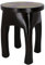 GURU SHOP Runder Telefontisch, Beistelltisch mit Eingelegten Fliesen - Modell 95, Braun, Holz, 47x35x35 cm, Kaffeetische & Bodentische