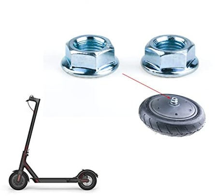 Fututech - Tuerca de motor para Xiaomi M365 Pro Pro2 1S Essential Lite Tornillo de rueda delantera para Mi 3 Accesorios Patinete Eléctrico (2 piezas)